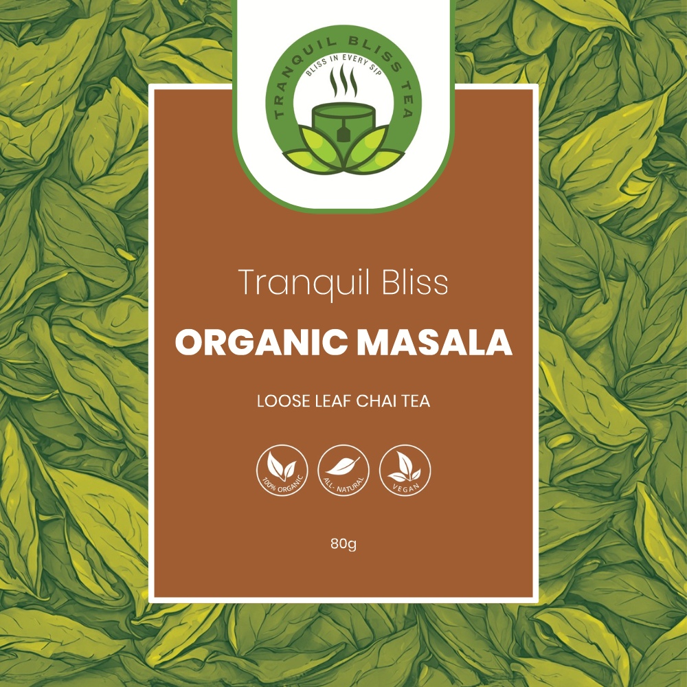 Tranquil Bliss Organic Masala Chai Loose Leaf Tea: Spicy & Warming Tea