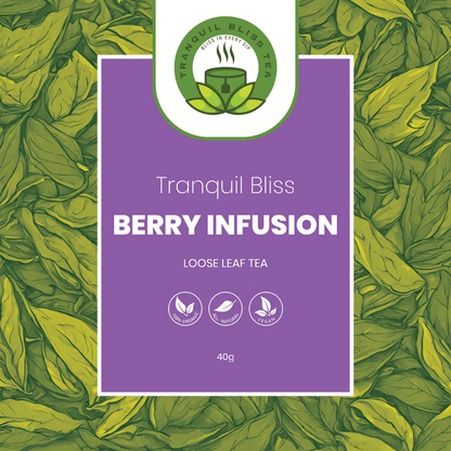 Tranquil Bliss Organic Berry Infusion Tea: Antioxidant Immune Support
